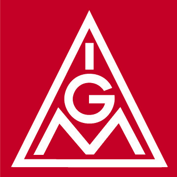 IG Metall Logo, rot, JPG, 360 x 360 Pixel